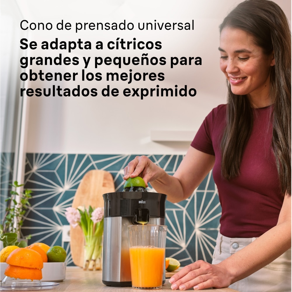 Exprimidor eléctrico Braun CitrusQuick 5 CJ5050BK con sistema antigoteo - Negro Negro-5