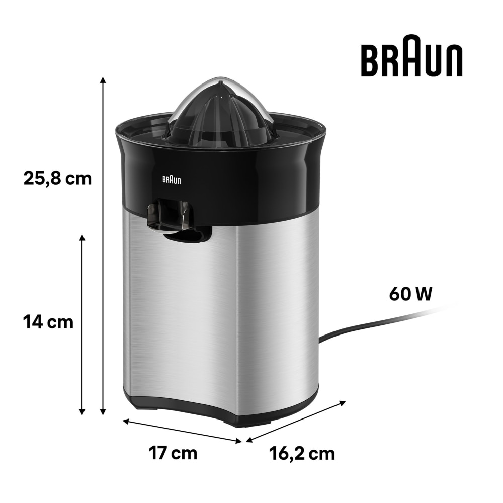 Exprimidor eléctrico Braun CitrusQuick 5 CJ5050BK con sistema antigoteo - Negro Negro-6