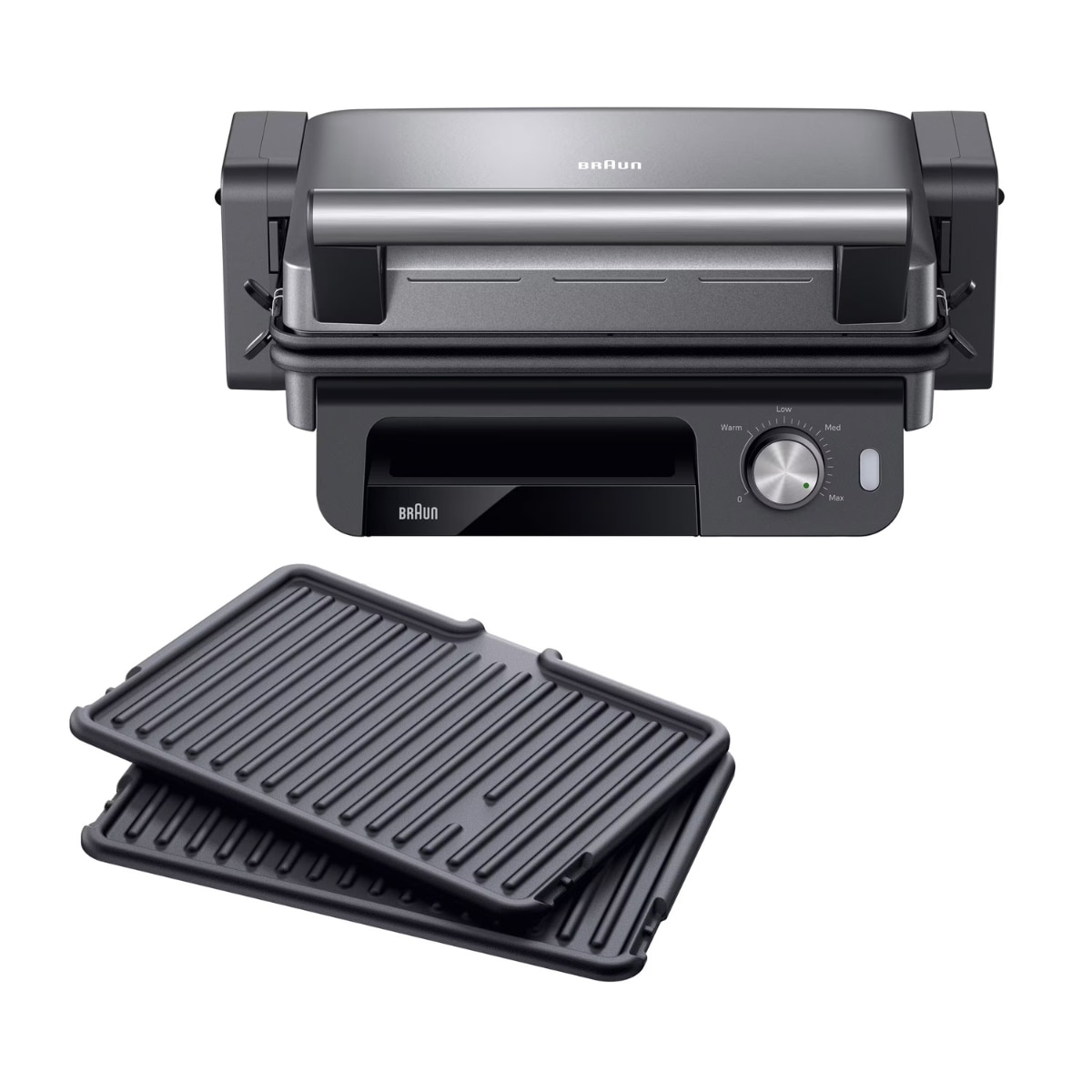Braun – Multi Grill 5 Braun CG5033IGY 3 en 1 con set de 2 placas de parrilla.