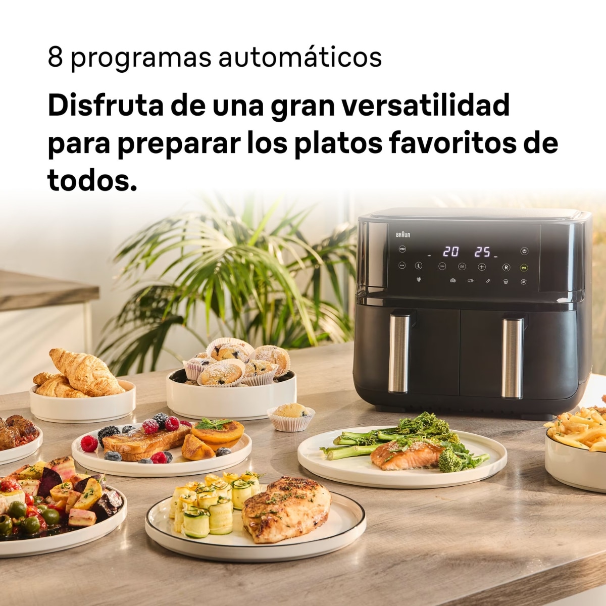 Freidora de aire Braun TwinCook 3 TD3030BK 8 L. - Negro Negro-3