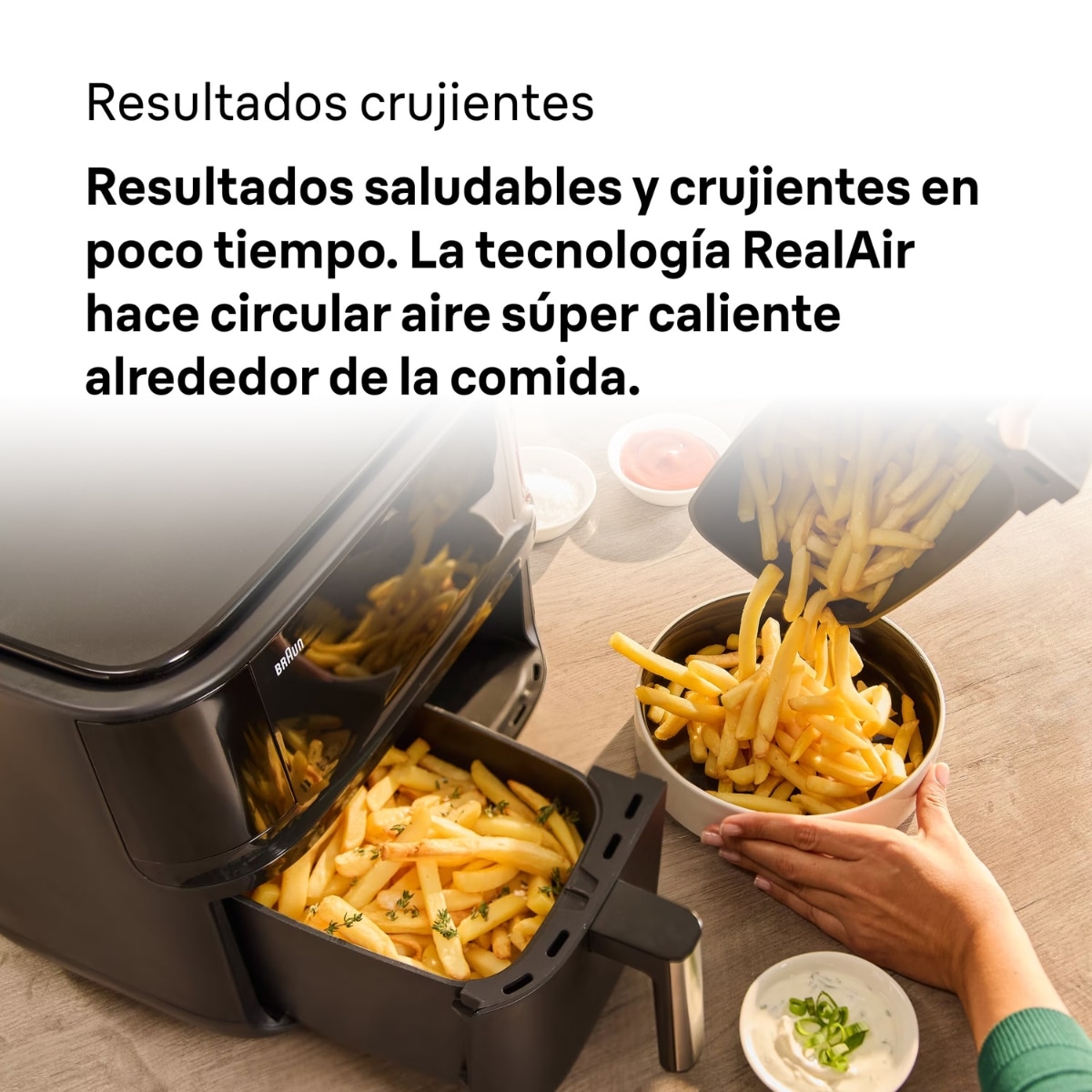 Freidora de aire Braun TwinCook 3 TD3030BK 8 L. - Negro Negro-5