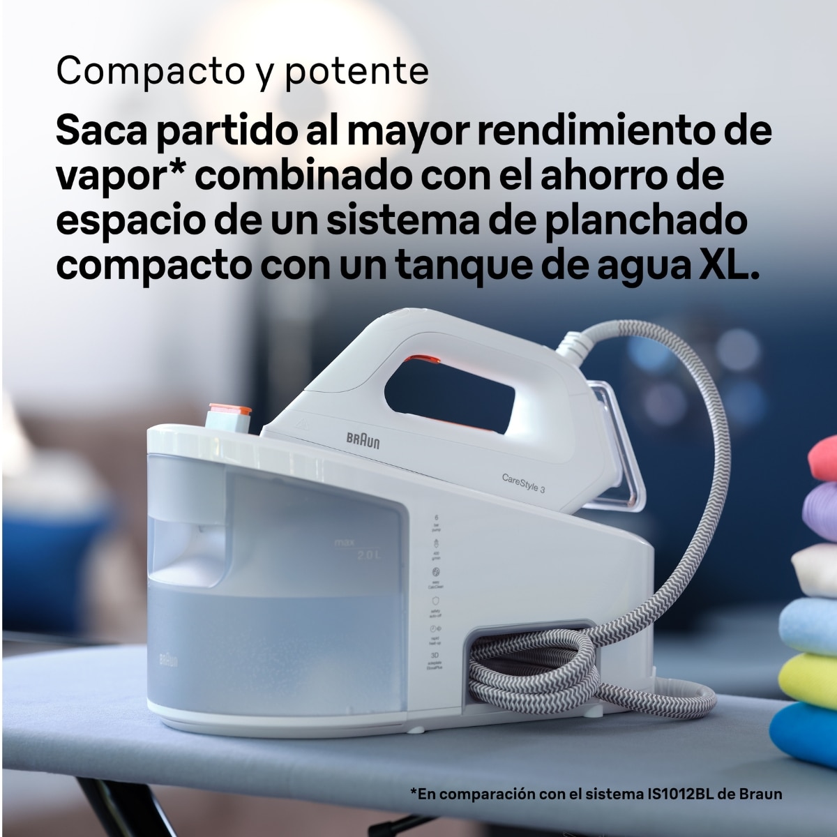Centro de planchado Braun CareStyle 3 IS3132WH con depósito de agua de 2 L. - Blanco Blanco-6