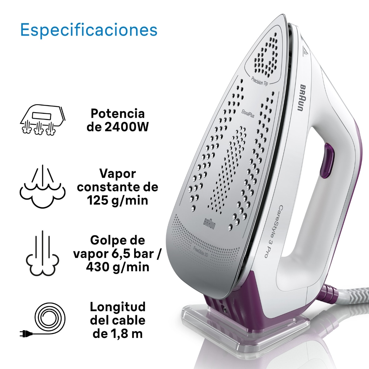 Thumbnail 1 de Braun CareStyle 3 IS3155VI Centro de Planchado con Suela FreeGlide 🧴