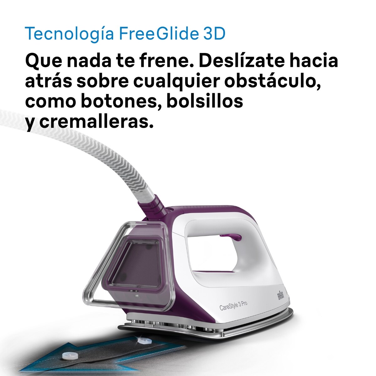 Thumbnail 4 de Braun CareStyle 3 IS3155VI Centro de Planchado con Suela FreeGlide 🧴