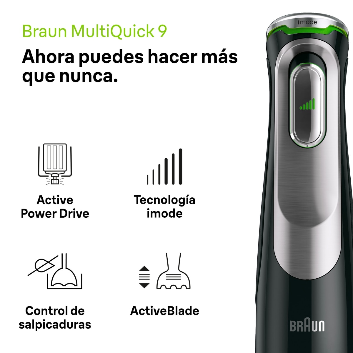 Thumbnail 1 de Braun Minipimer 9 MQ9187XLI batidora 1.200 W