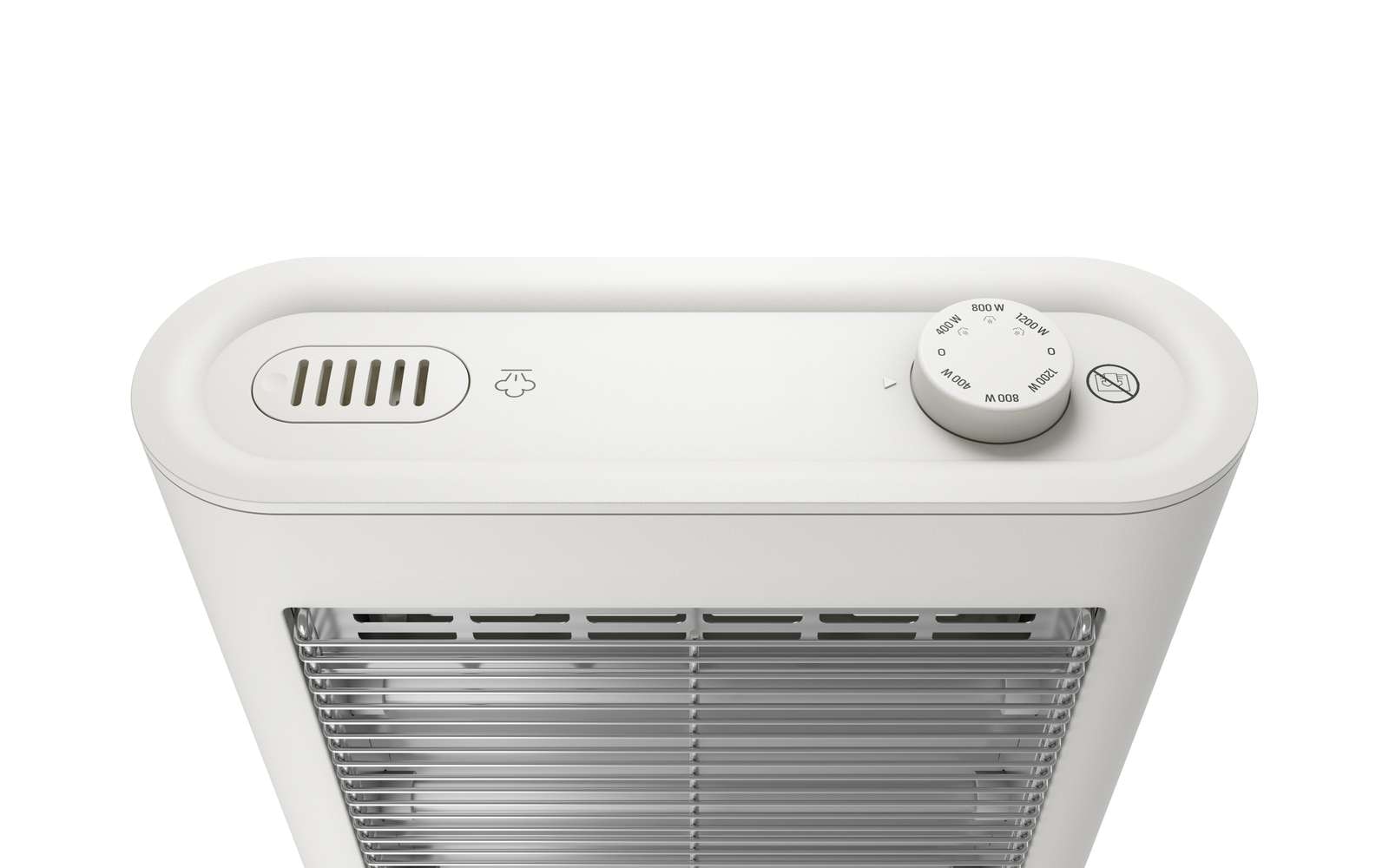 Estufa halógena infrarroja de fibra de carbono Olimpia SplendidQUARZIA HUMI 1100W - Blanco Blanco-3