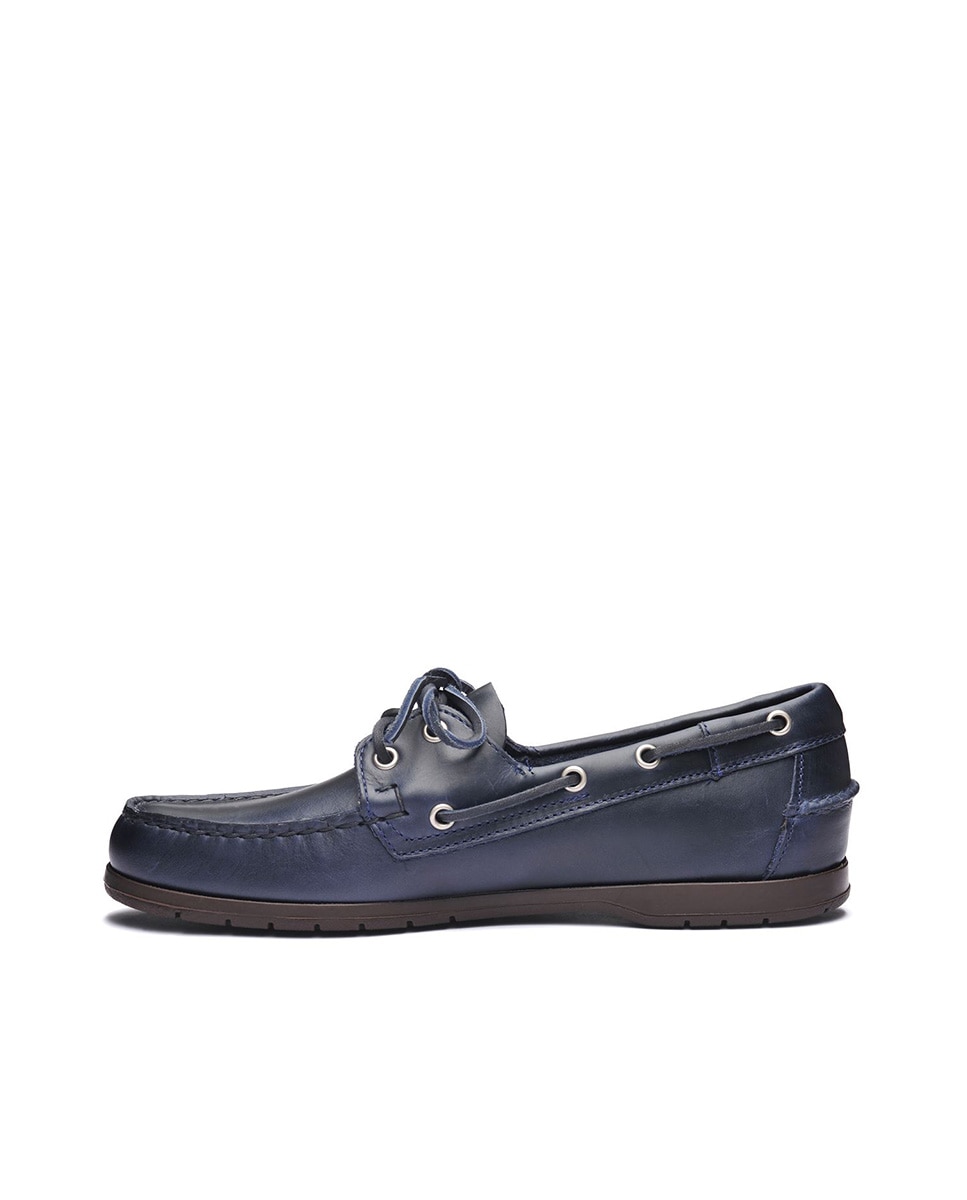 Nautico piel engrasada - Sebago - Azul Azul-3