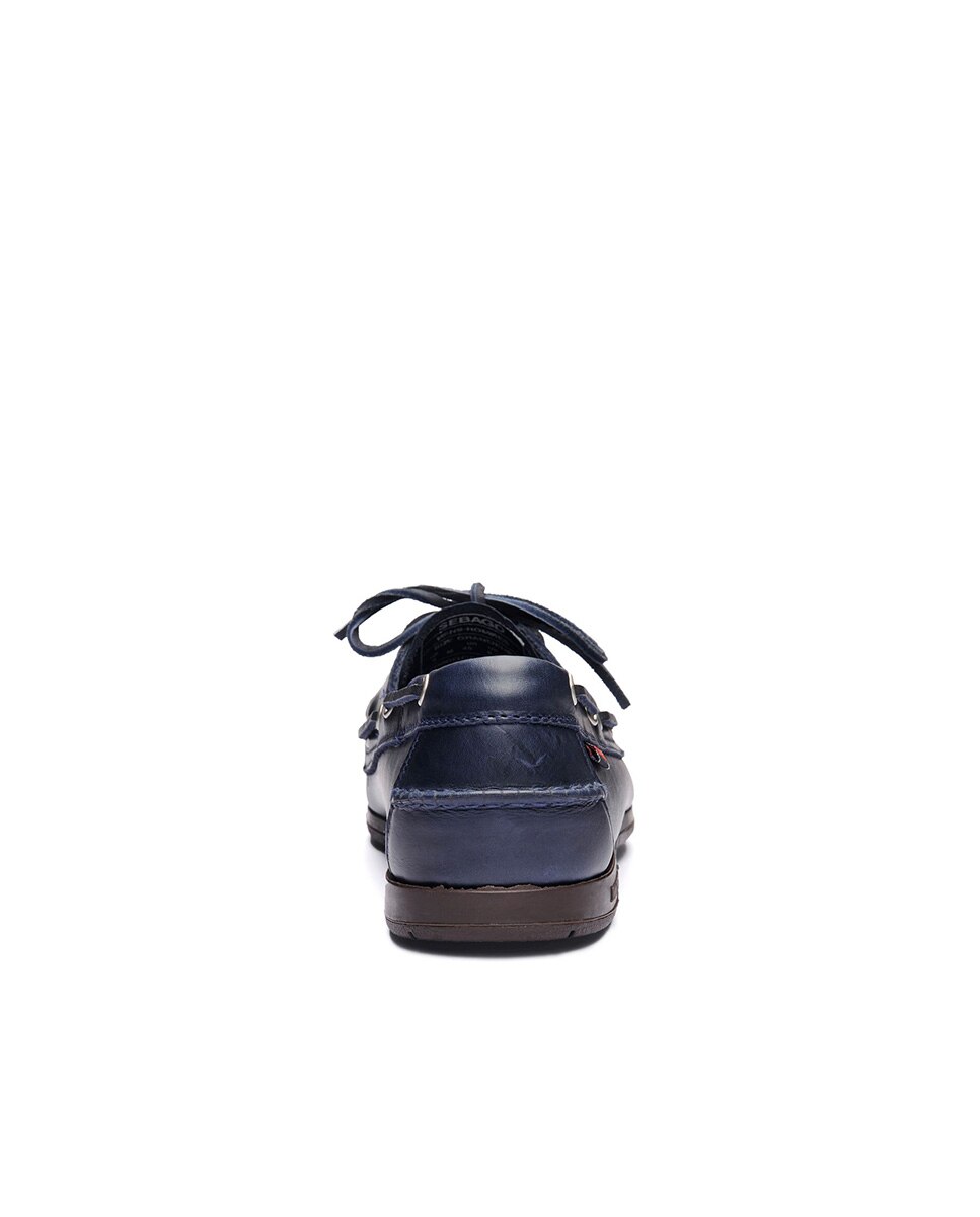 Nautico piel engrasada - Sebago - Azul Azul-2
