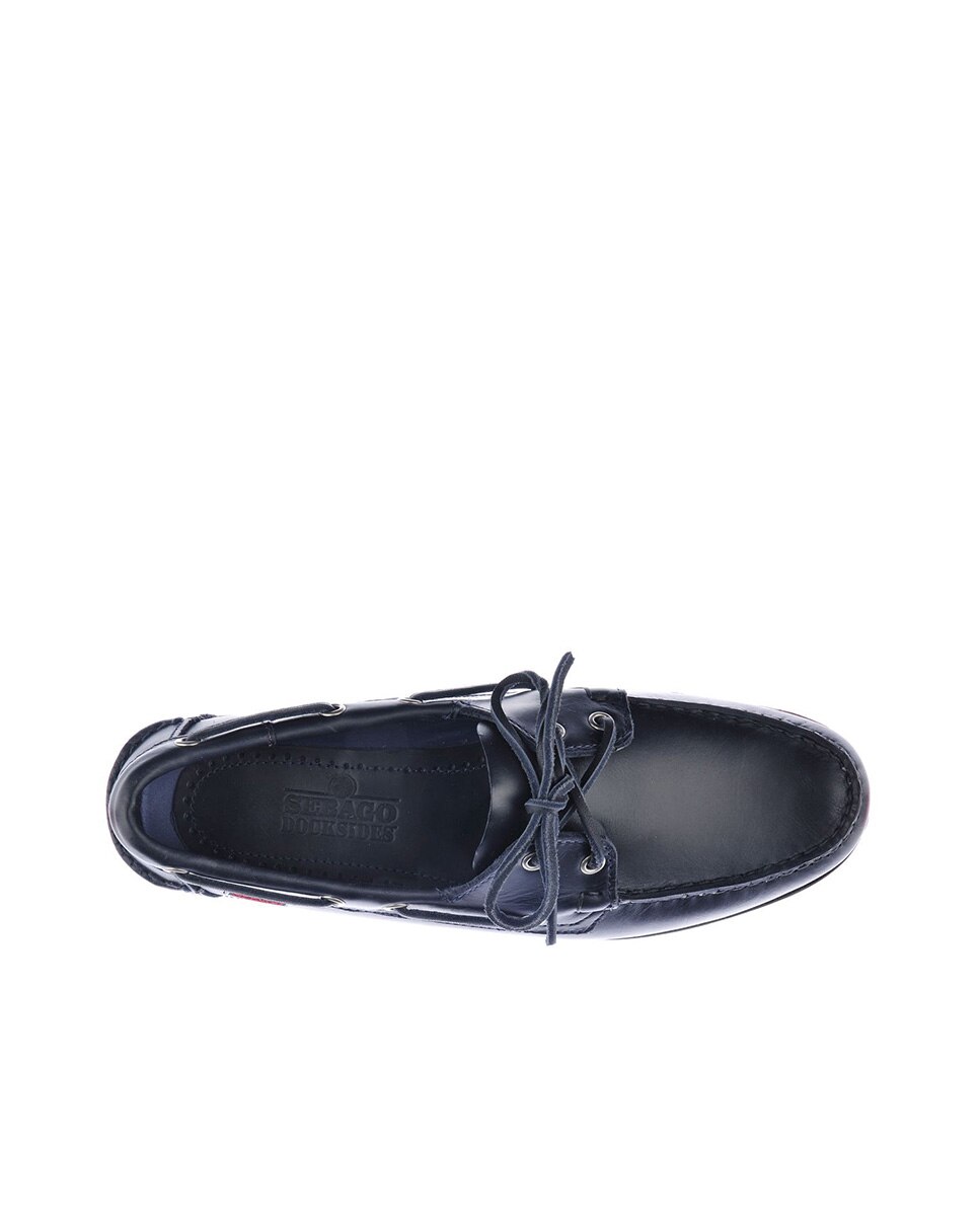 Nautico piel engrasada - Sebago - Azul Azul-4