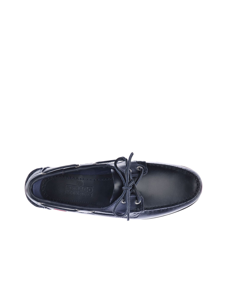 Nautico piel engrasada - Sebago - Azul Azul-4