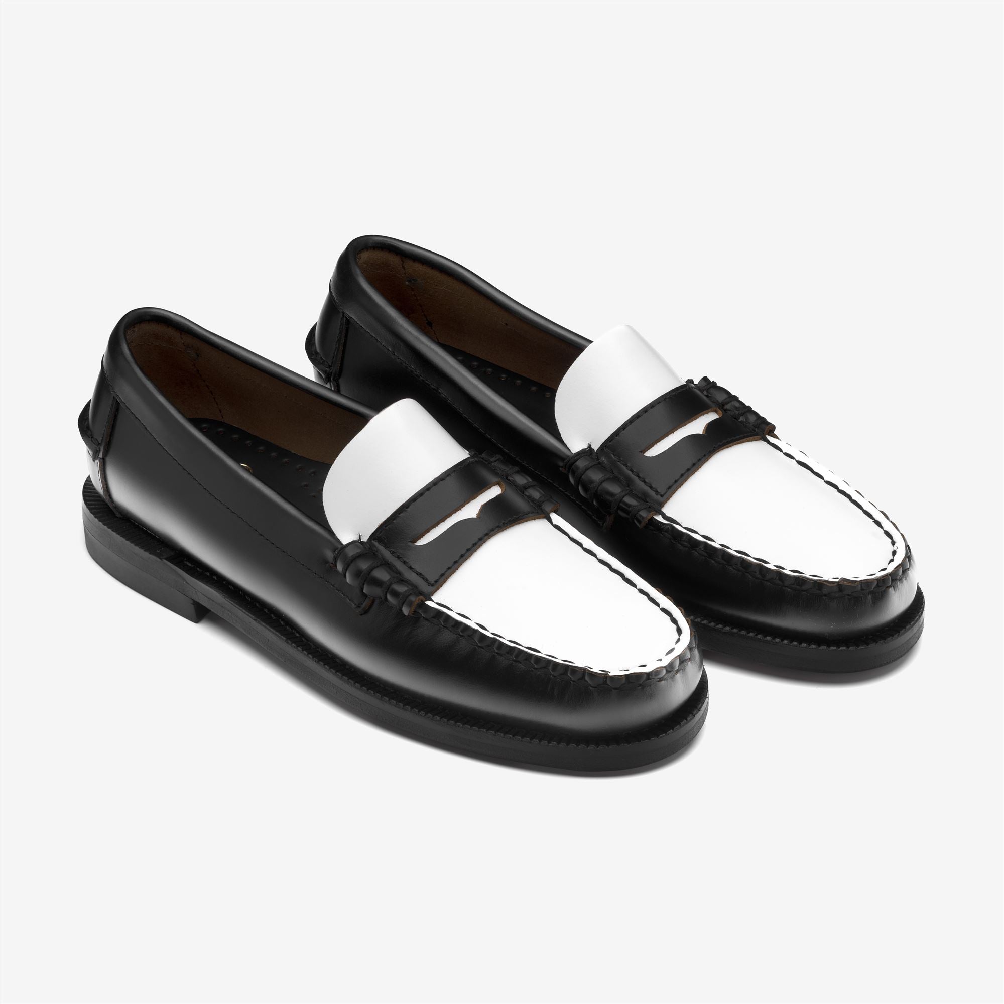 Mocasin de mujer en piel - Sebago - Negro Negro-2