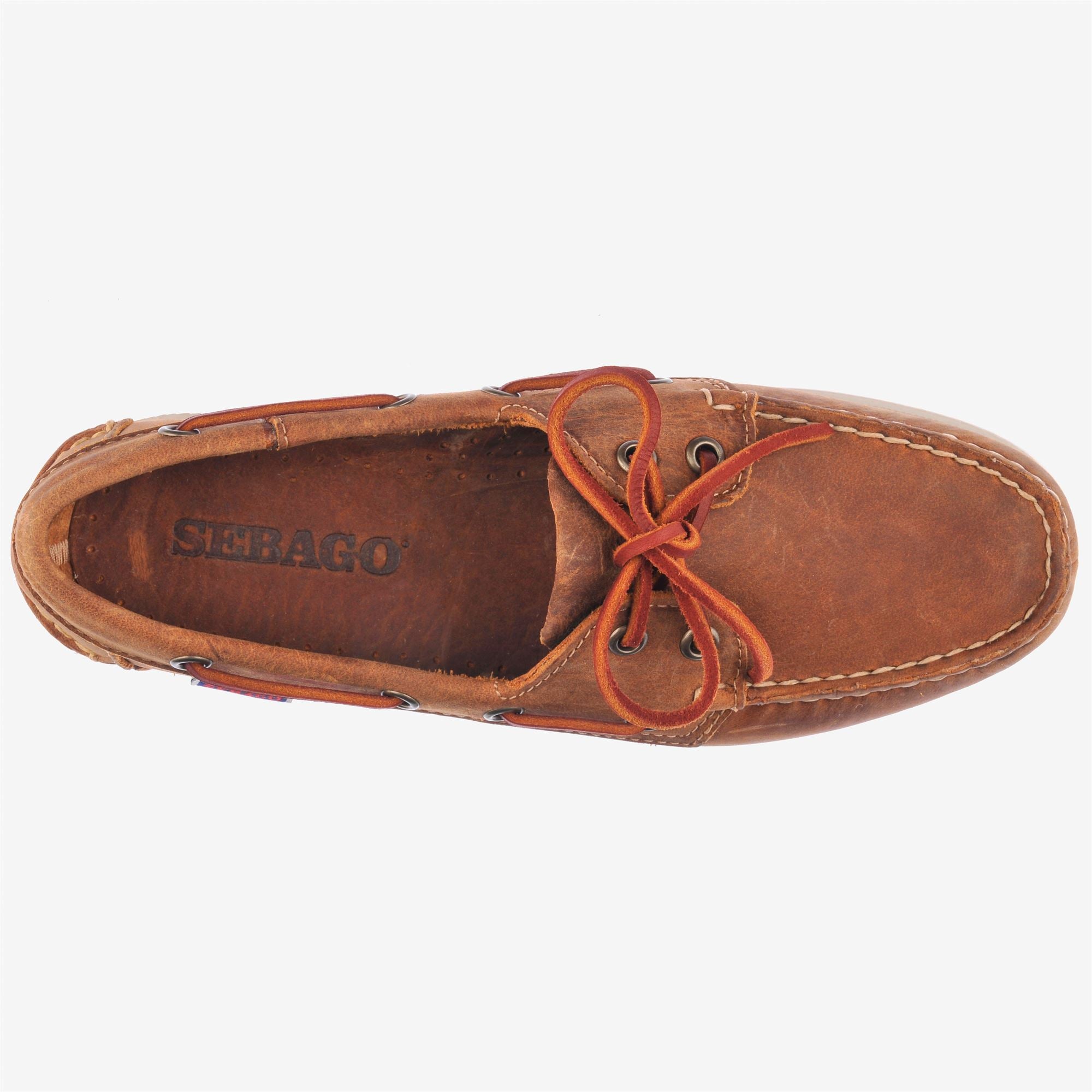 Imagen 4 de Náuticos de mujer de piel con cordones - Sebago - Marrón Marrón