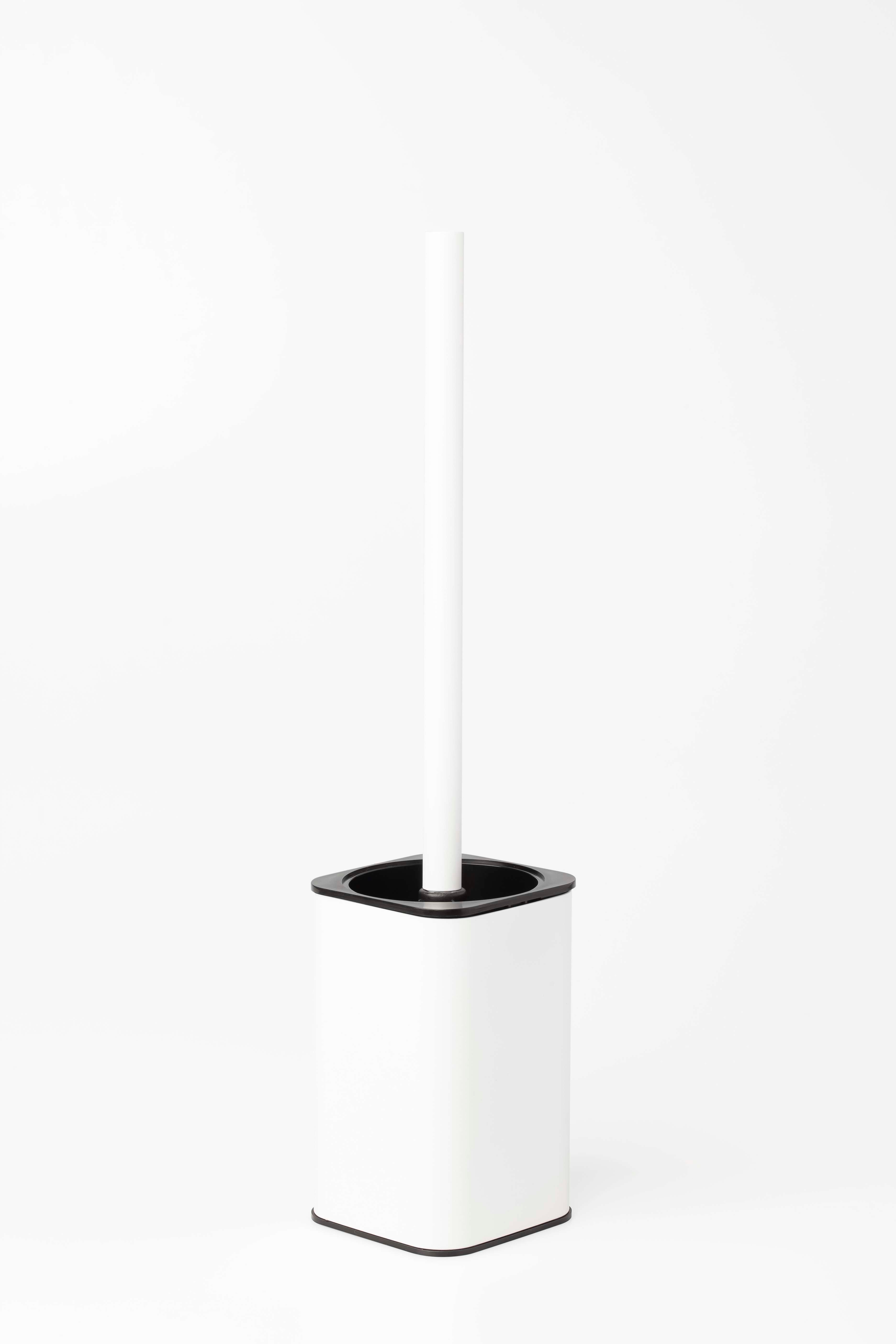 Imagen 1 de Escobillero de pared Colección Slim Manillons Torrent - Blanco mate Blanco mate