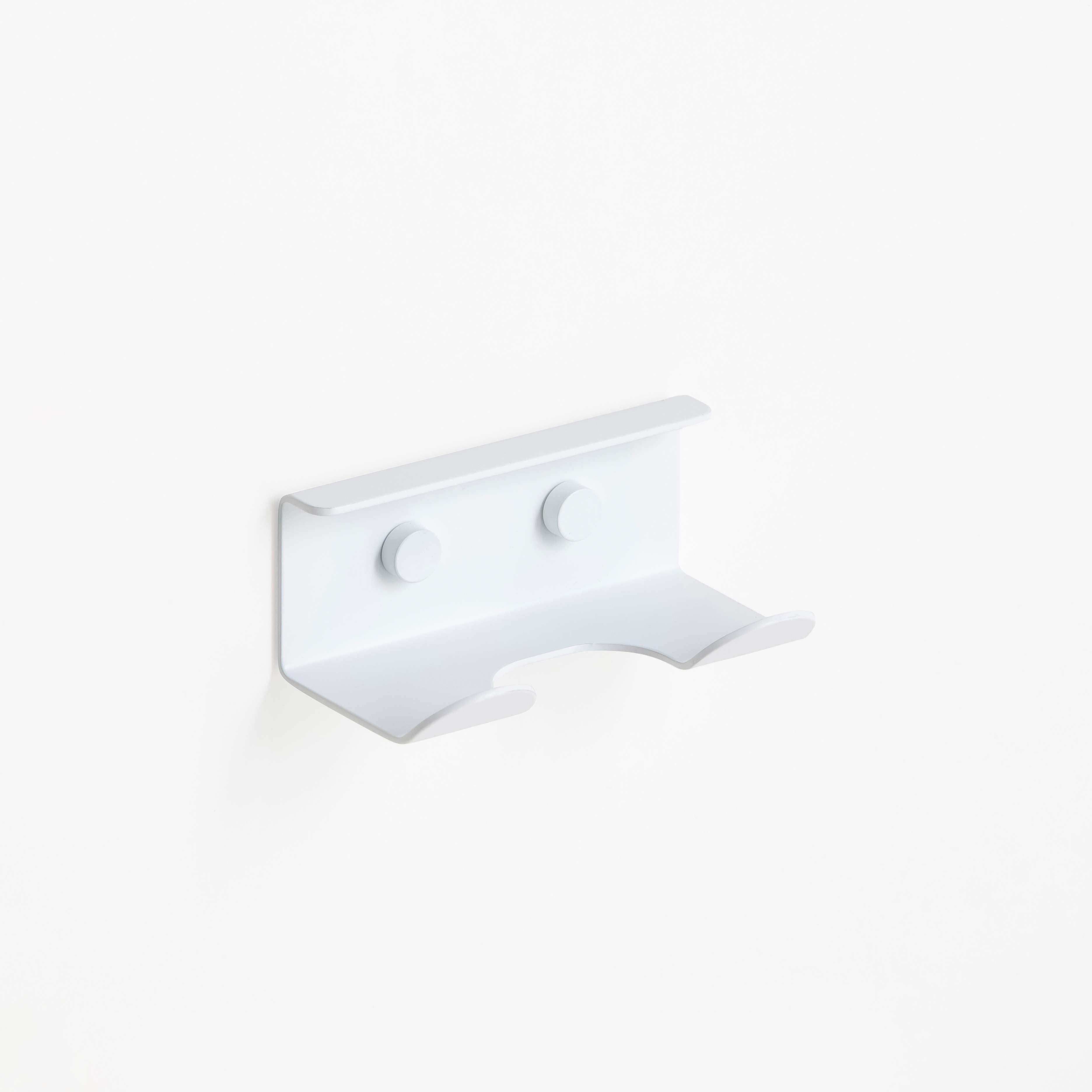 Imagen 1 de Percha Doble Colección Slim Manillons Torrent - Blanco mate Blanco mate
