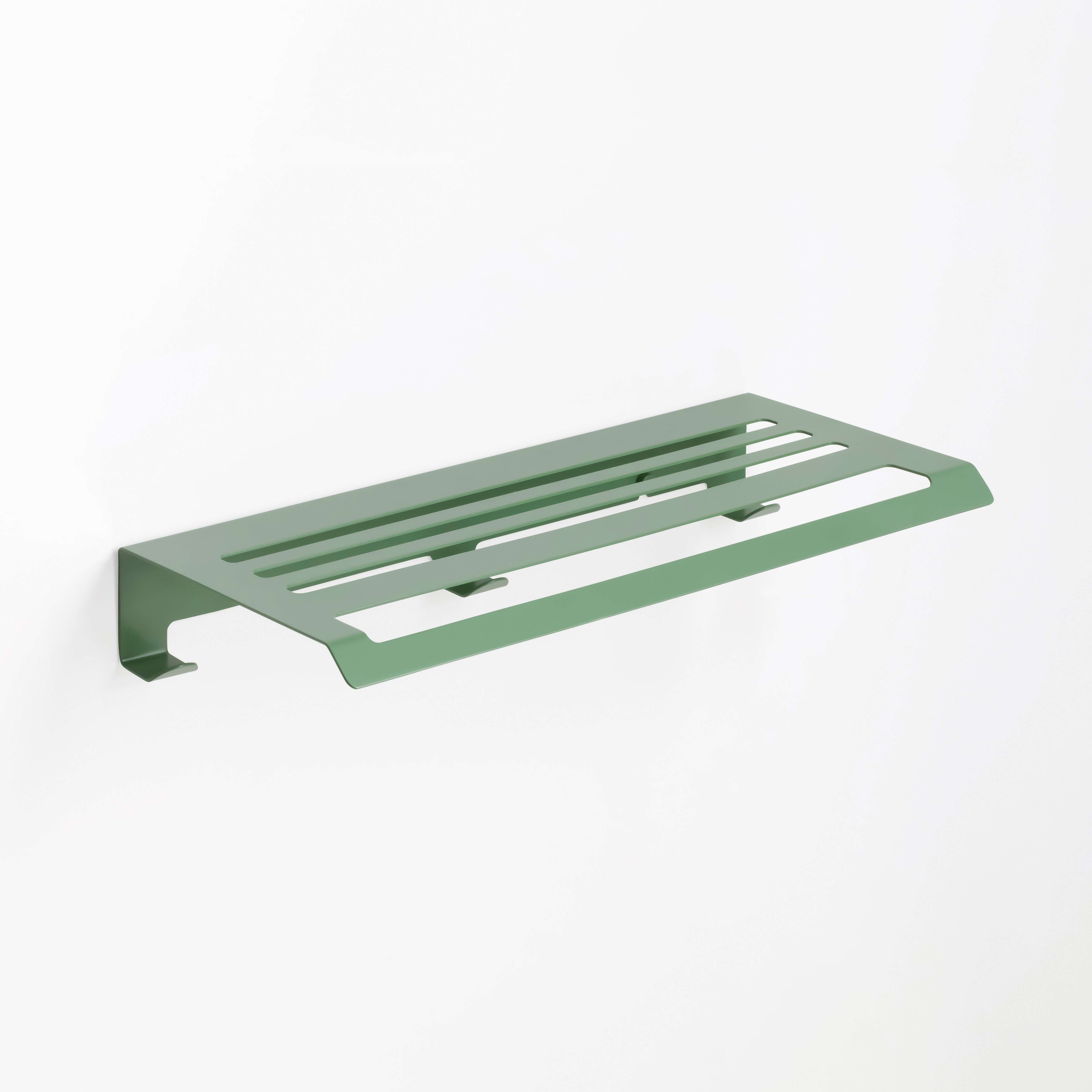 Imagen 1 de Repisa con toallero y perchas Colección Slim Manillons Torrent - Verde Verde