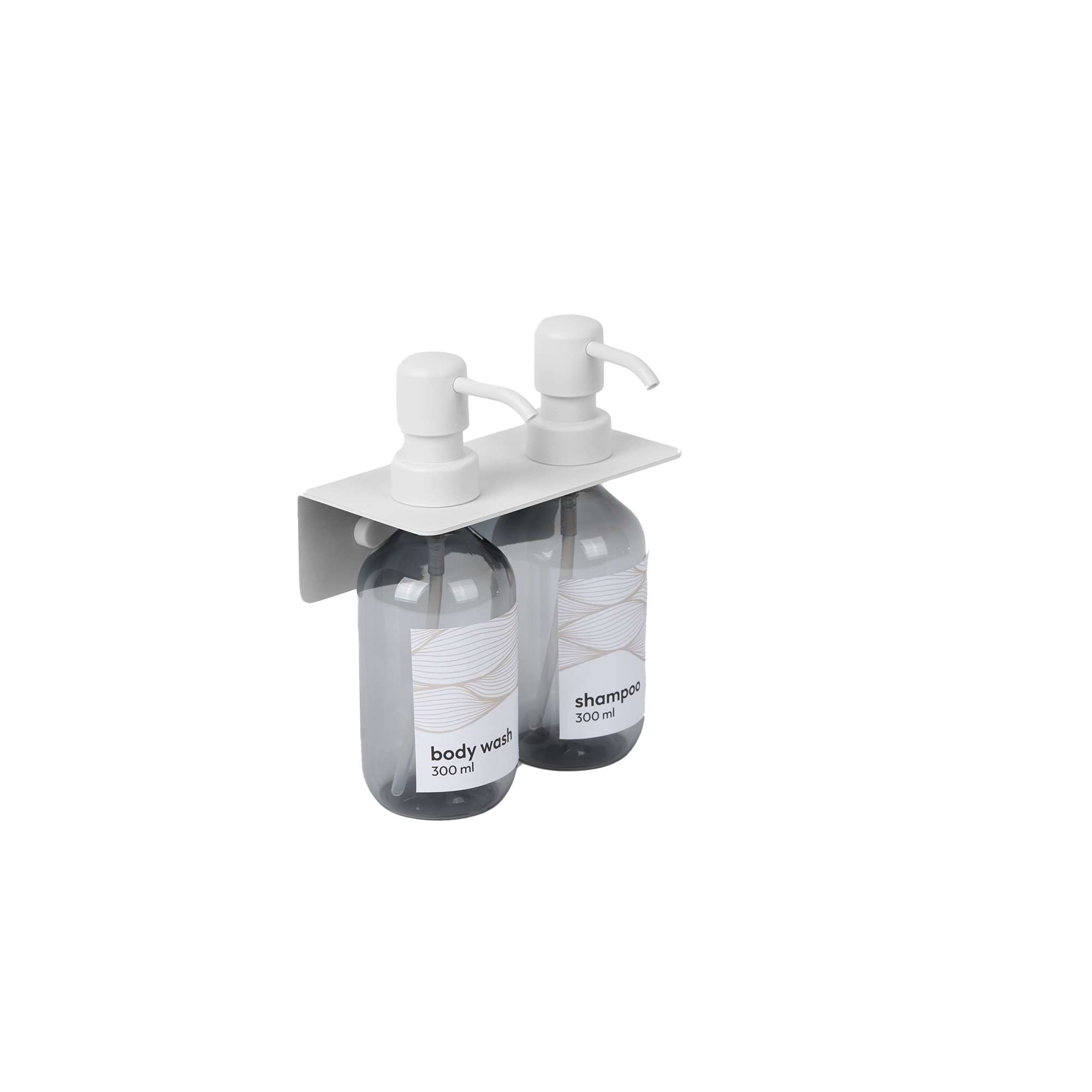Dispensador doble de pared Manillons Torrent - Blanco mate Blanco mate-1