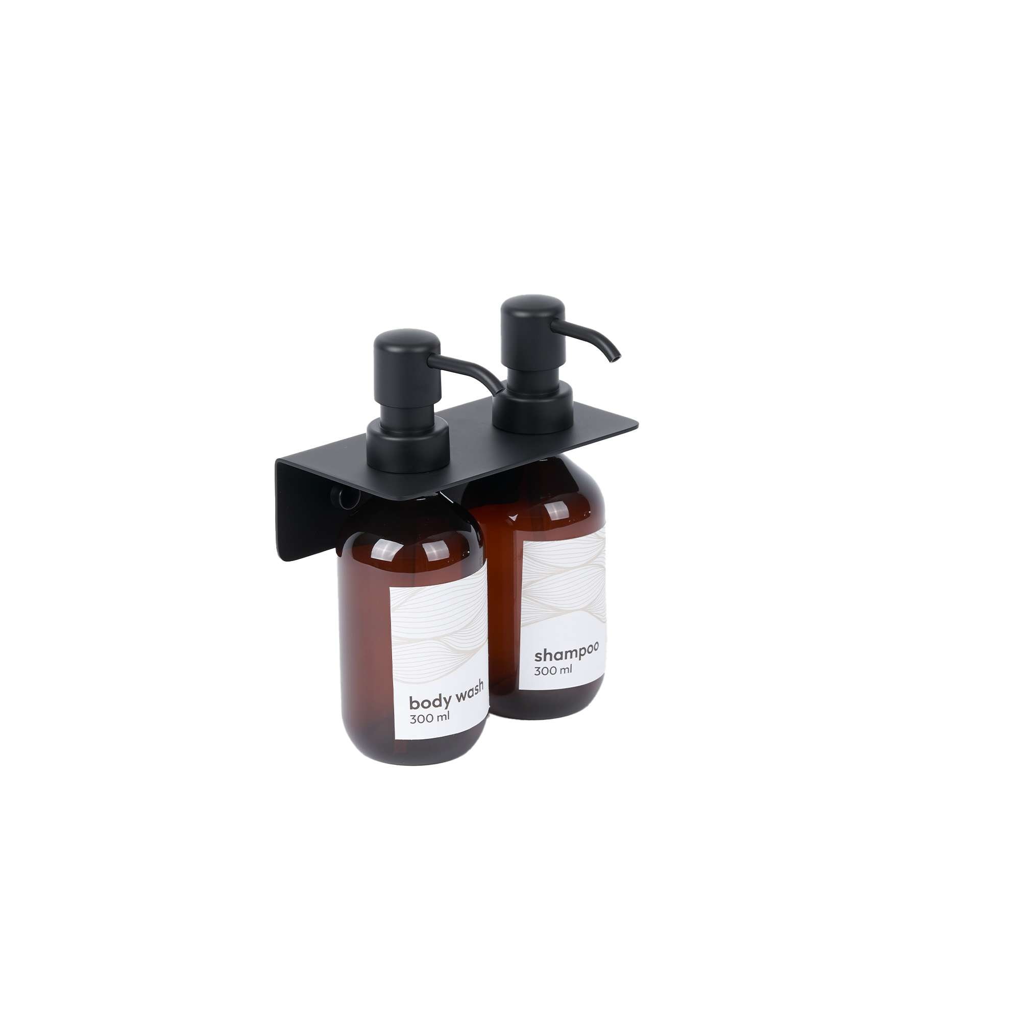 Imagen 0 de Dispensador doble de pared Manillons Torrent Negro mate
