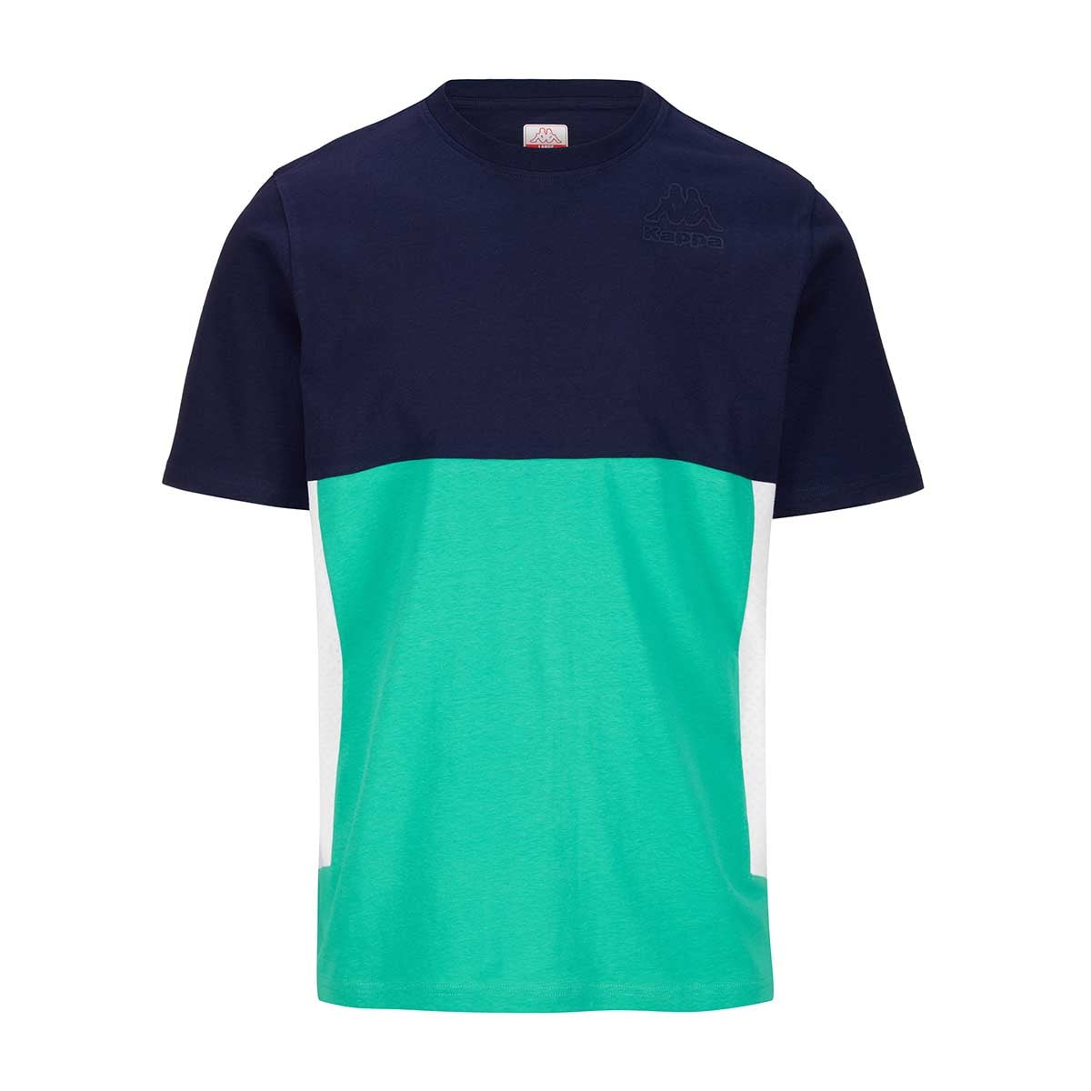 Kappa Camiseta de hombre Grimone Tee Verde / Azul marino