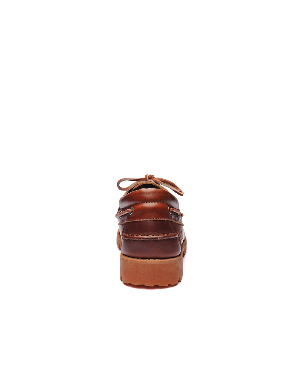 Náuticos de hombre de piel con cordones - Sebago - Marrón Marrón-2