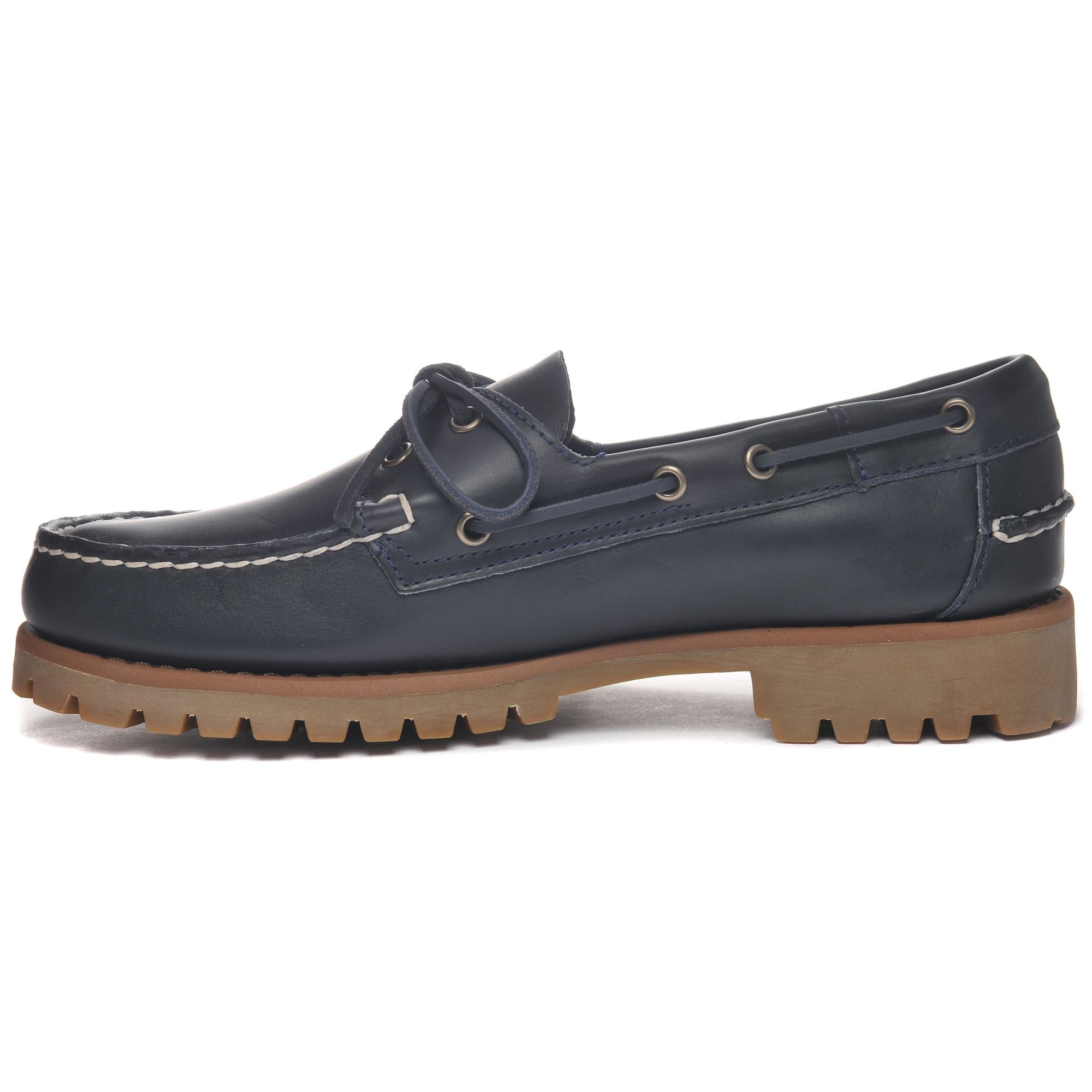 Imagen 2 de Náuticos de hombre de piel con cordones - Sebago - Azul Azul
