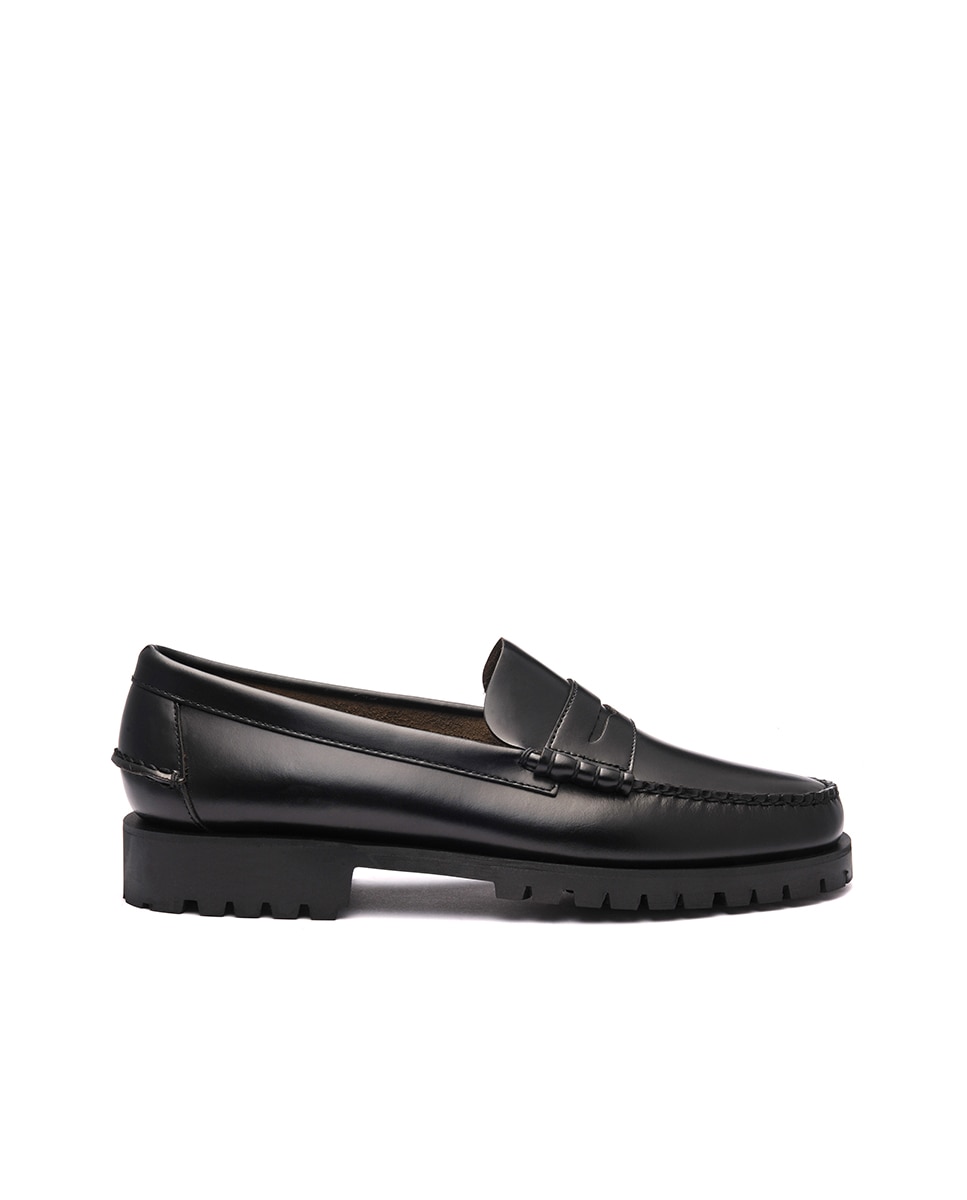 Imagen 0 de Mocasines de hombre de piel color negro Negro