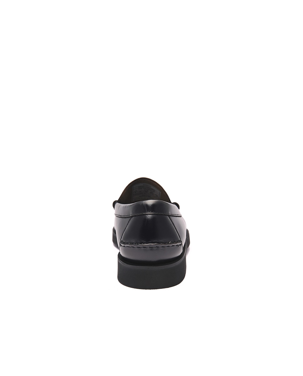 Mocasines de hombre de piel sin cordones ancho especial - Sebago - Negro Negro-2