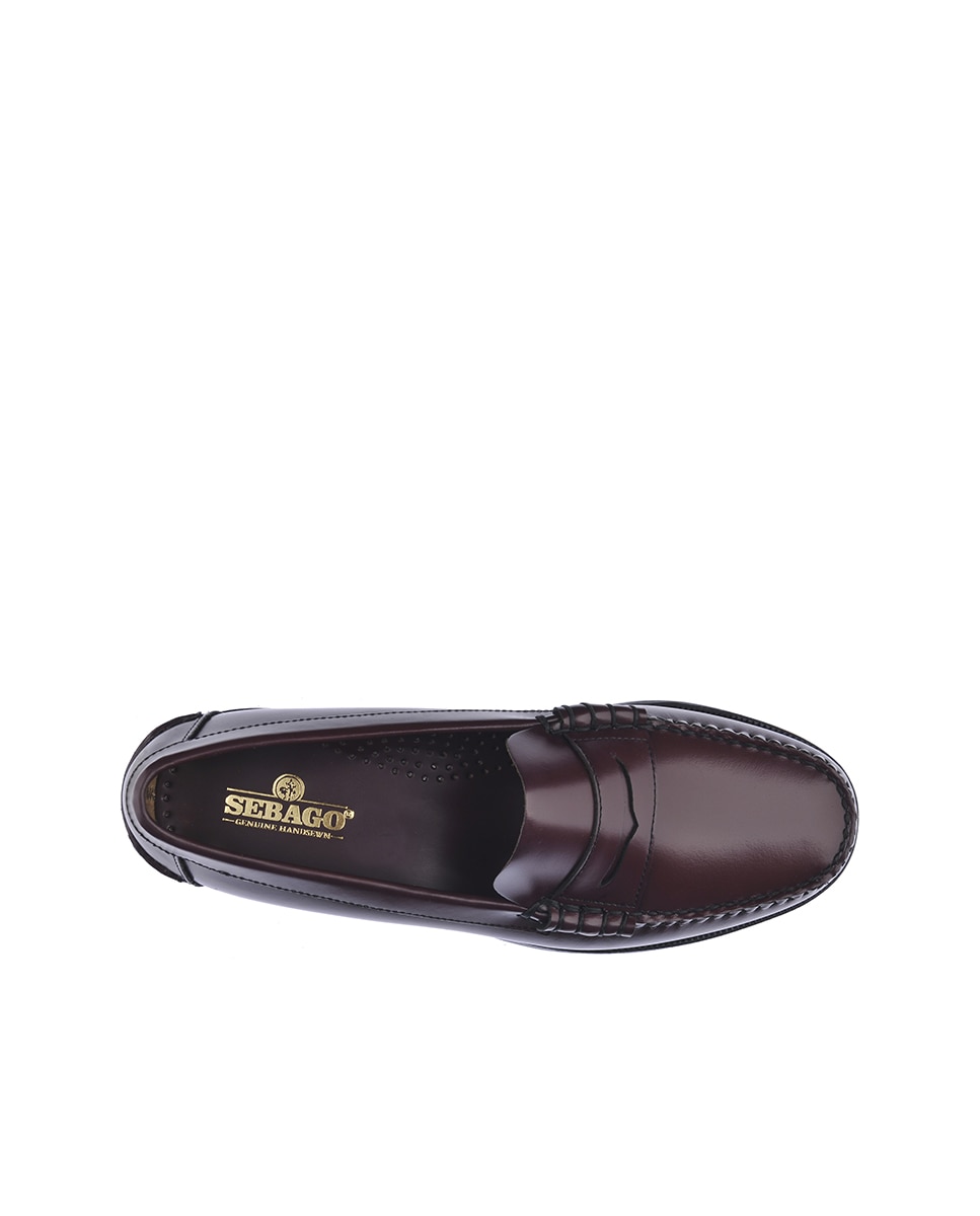 Mocasines de hombre de Sebago de piel en color - Granate Granate-2