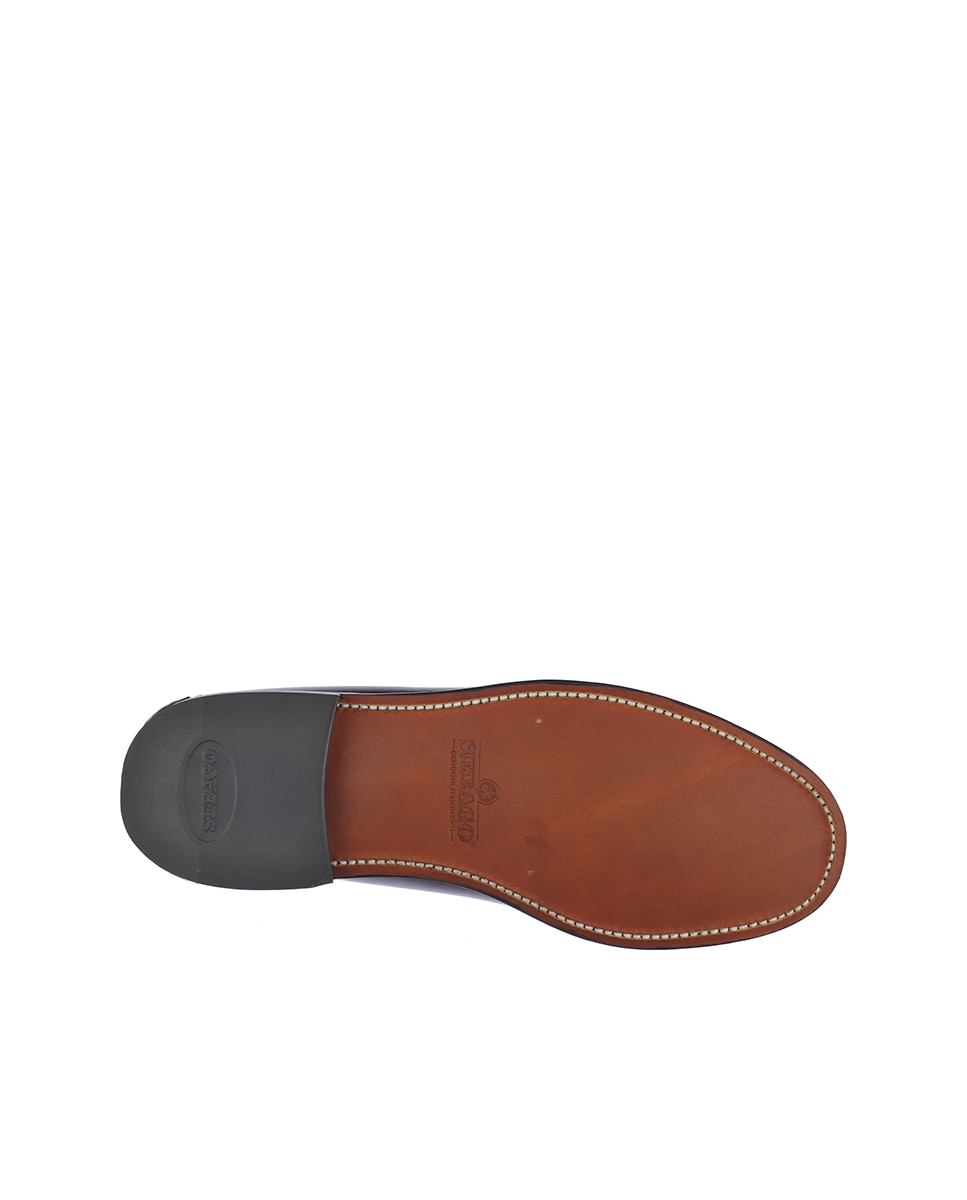 Mocasines de hombre de Sebago de piel en color - Granate Granate-4
