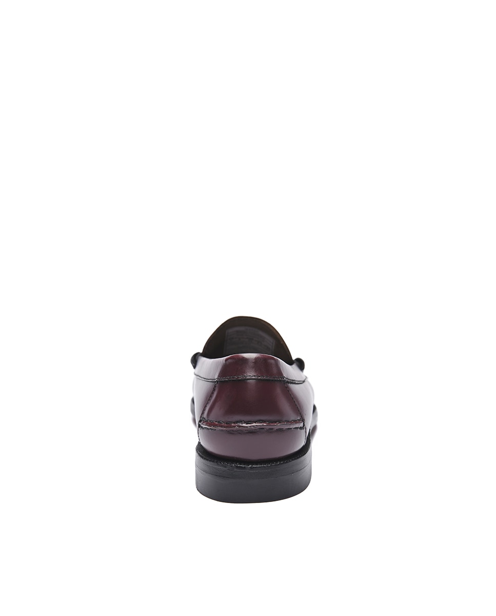 Mocasines de hombre de Sebago de piel en color - Granate Granate-5