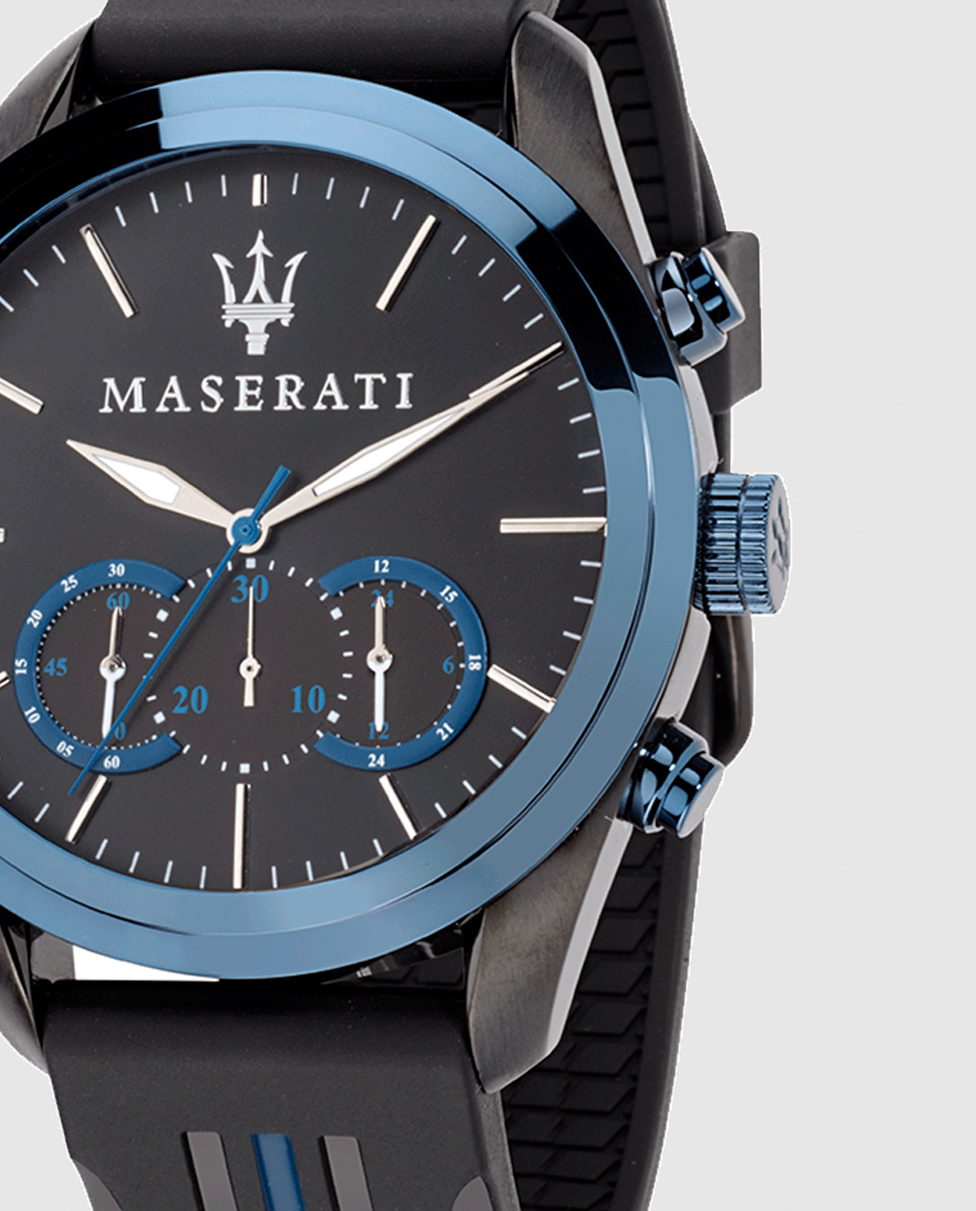 Reloj de hombre traguardo r8871612006 de silicona y correa negra - Negro Negro-2
