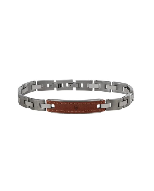 Imagen 0 de Pulsera de hombre Varis de acero plateado