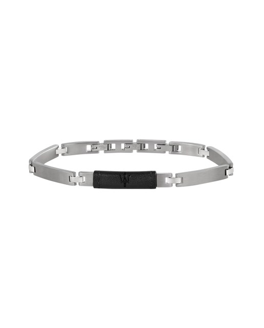 Imagen 0 de Pulsera de hombre Varis de acero plateado
