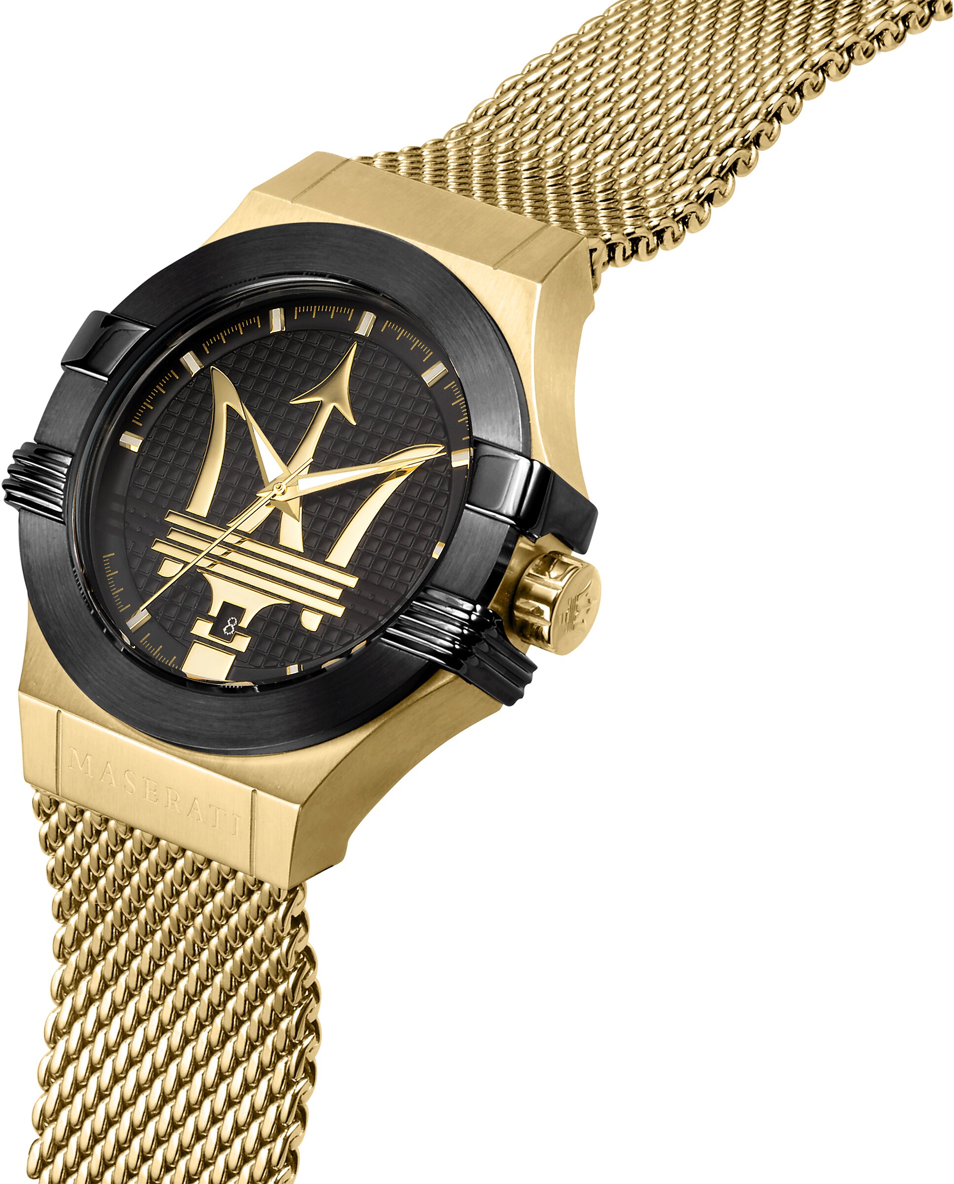 Reloj de hombre potenza r8853108006 de acero y correa dorada - Maserati - Oro Oro-4