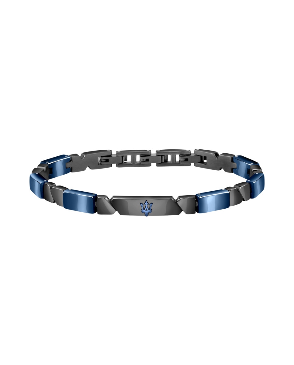 Imagen 0 de Pulsera de hombre varis de acero gris Plata