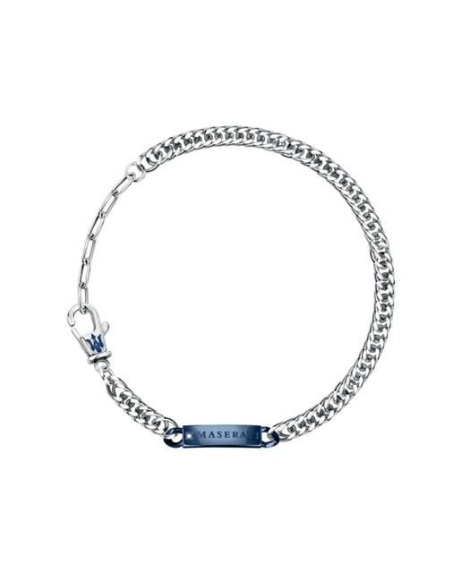 Imagen 0 de Pulsera de hombre Varis de acero plateado