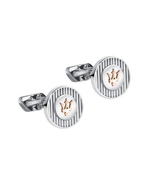Imagen 0 de Gemelos de hombre Cufflinks de acero plateado