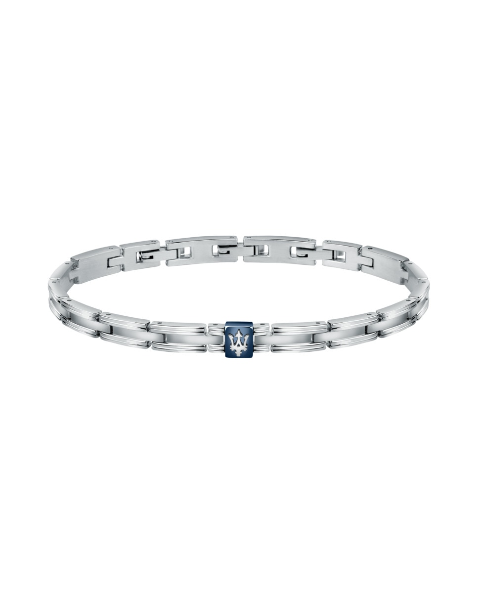 Imagen 0 de Pulsera de hombre varis de acero plateada Plata