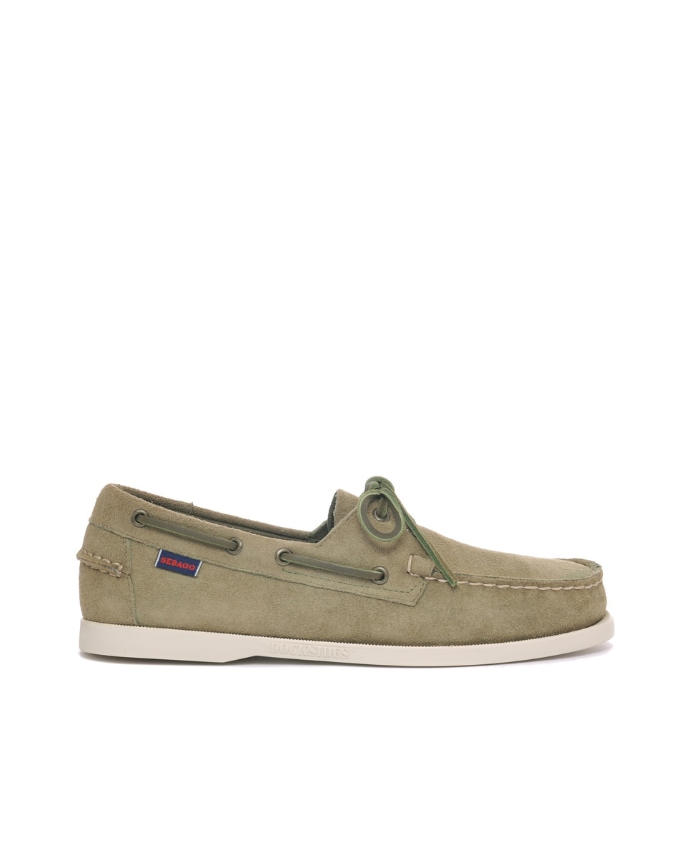 Imagen 0 de Náuticos de hombre de ante con cordones Verde