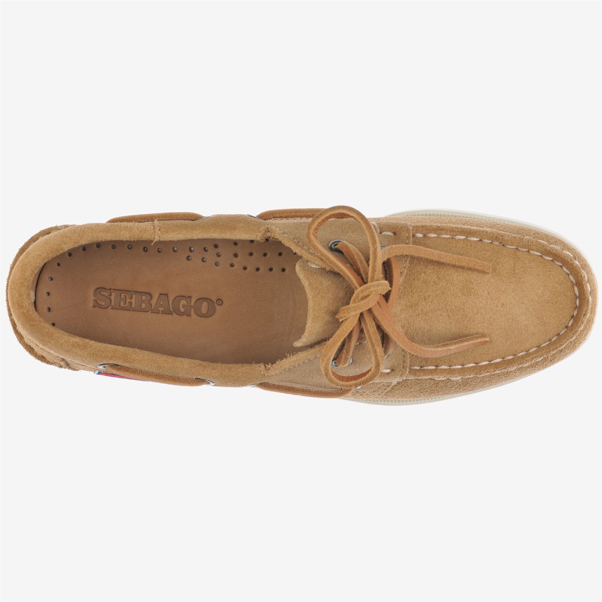 Náuticos de mujer de ante antideslizantes - Sebago - Marrón claro Marrón claro-4