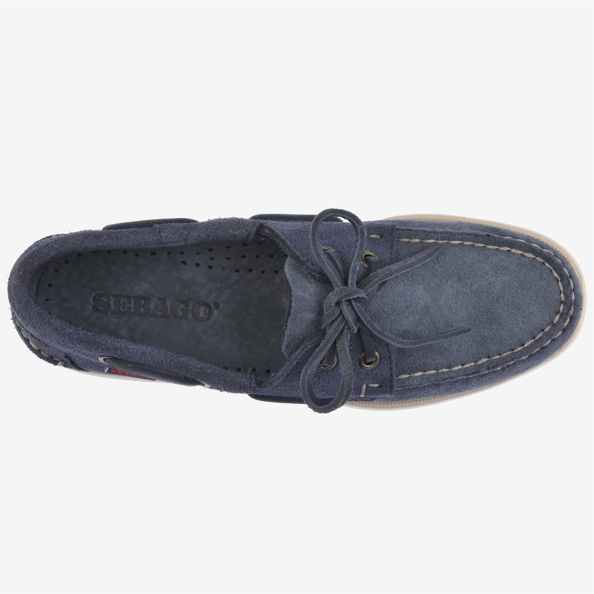 Náuticos de mujer de ante antideslizantes - Sebago - Navy Navy-4