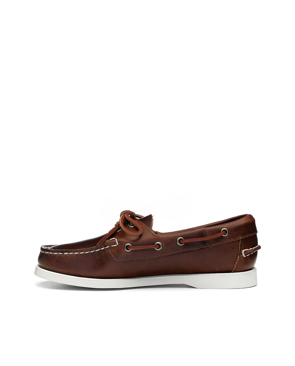 Náuticos de mujer de piel estilo oficina - Sebago - Marrón Marrón-3