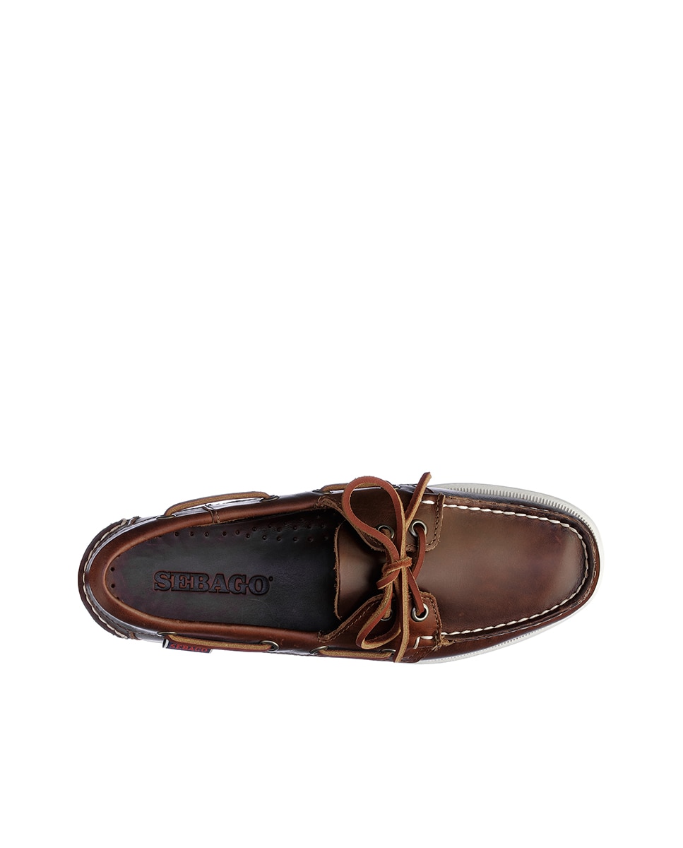 Náuticos de mujer de piel estilo oficina - Sebago - Marrón Marrón-2