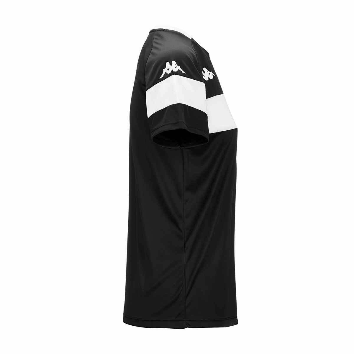 Camiseta de fútbol de mujer Dareta Kappa - Negro / Blanco Negro / Blanco-2