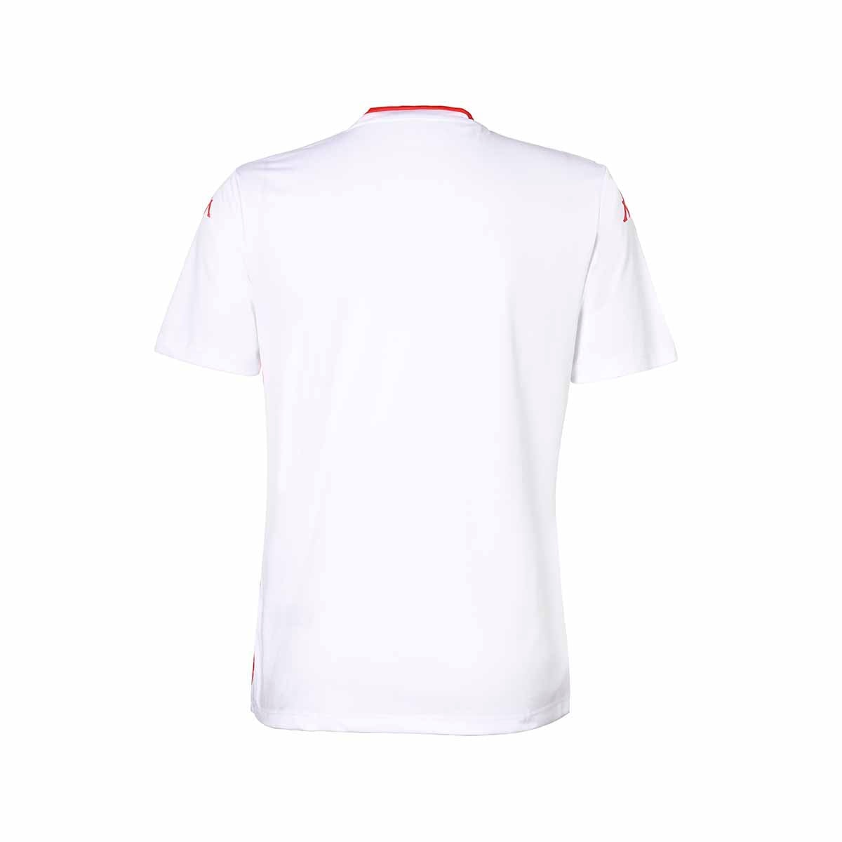 Camiseta de fútbol de hombre Bugo Kappa - Rojo / Blanco Rojo / Blanco-3