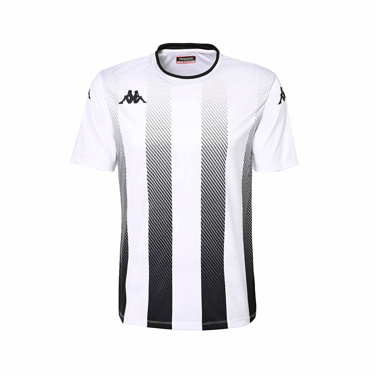 Camiseta de futbol de niños Bugo Kappa - Blanco / Negro Blanco / Negro-1