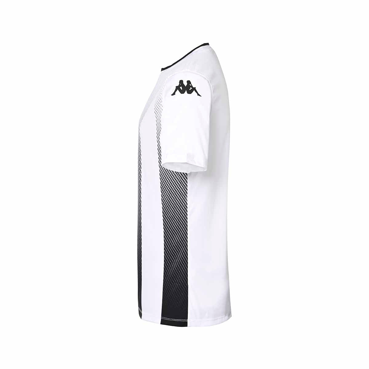 Camiseta de futbol de niños Bugo Kappa - Blanco / Negro Blanco / Negro-3