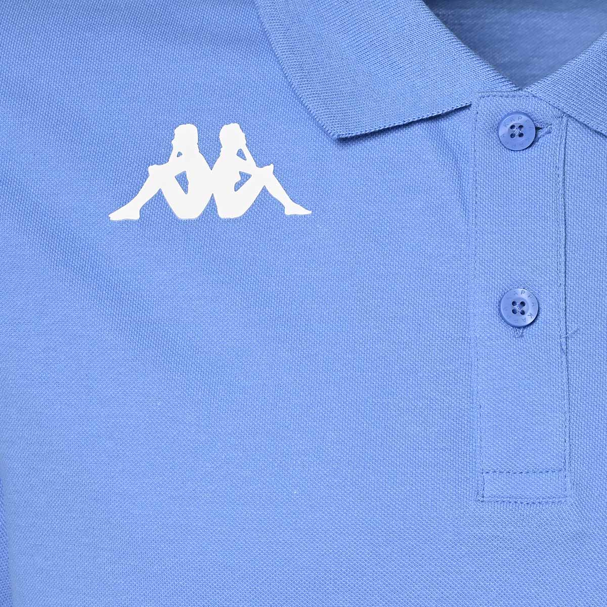 Polo de niños Barli Kappa - Azul claro Azul claro-3