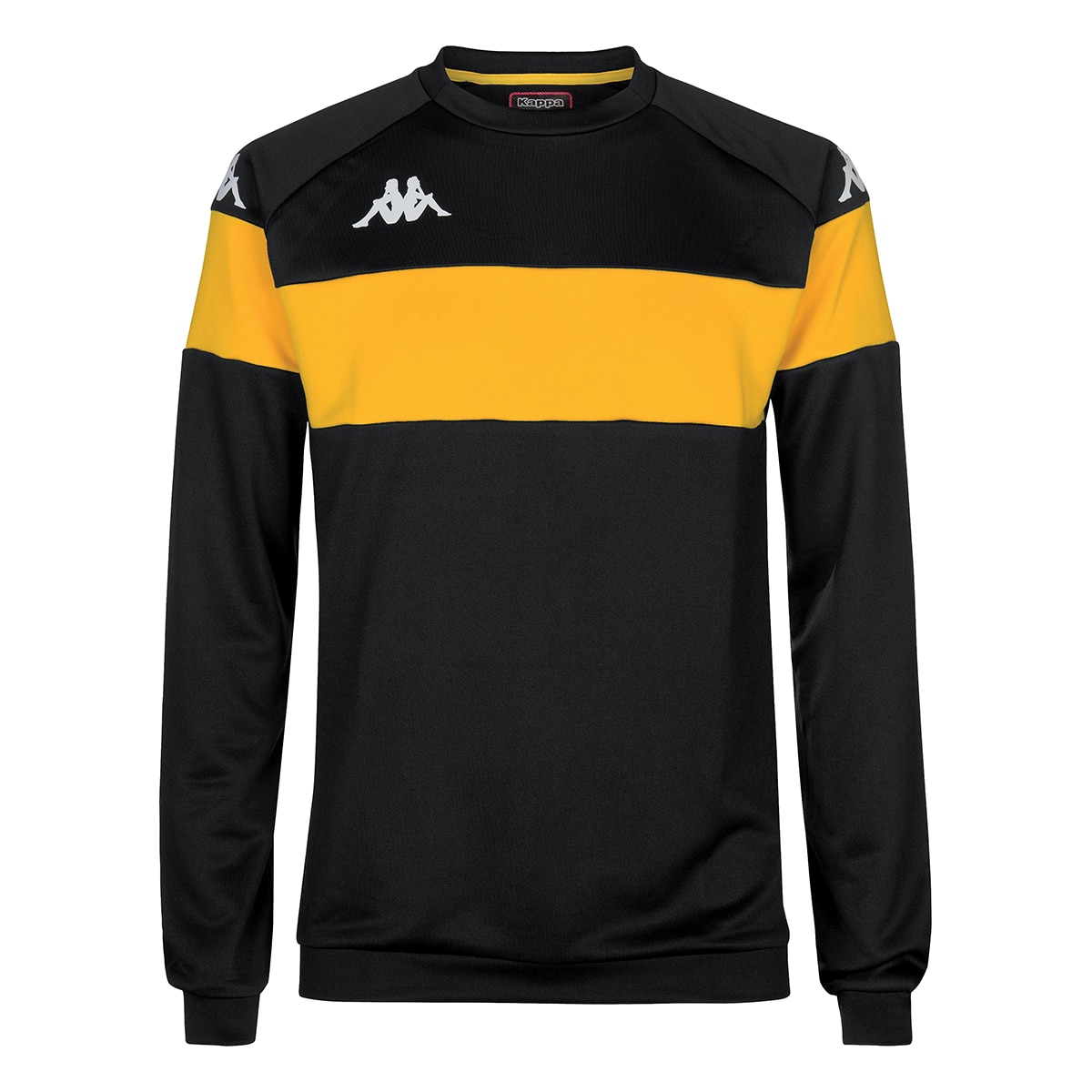 Sudadera de hombre Dido Kappa - Negro / Amarillo Negro / Amarillo-1