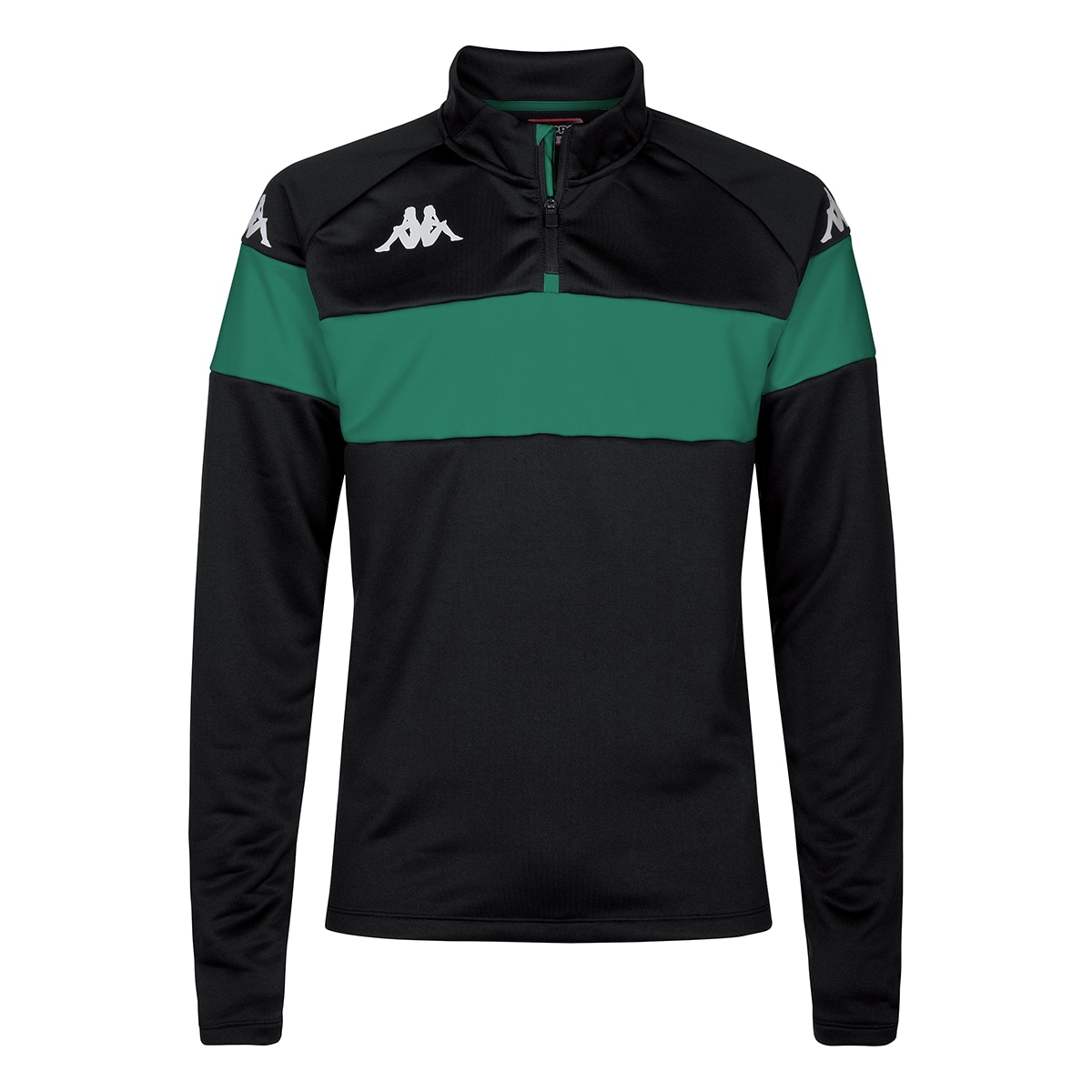 Sudadera de hombre Dovare Kappa - Negro / Verde Negro / Verde-1