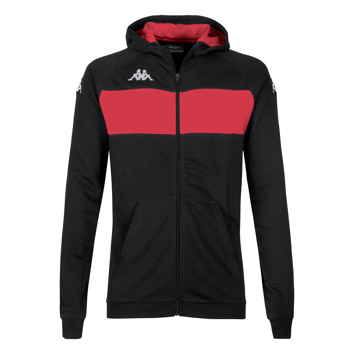Sudadera de hombre Dacciozi Kappa - Negro / Rojo Negro / Rojo-1